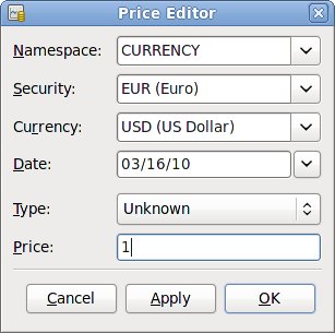 Set up Euro Exchange Rate